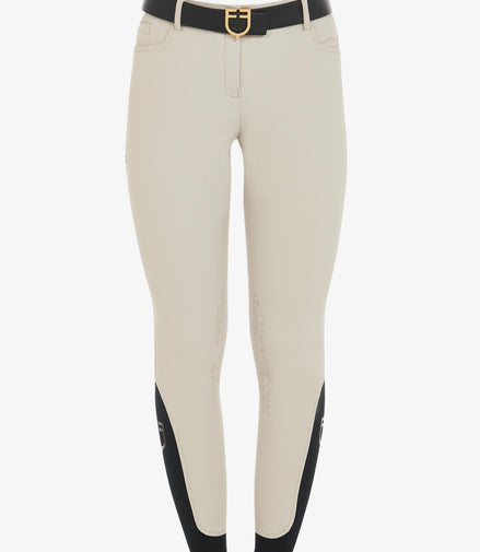 Equestro Dames Zomer Rijbroek Zenda Knie Grip