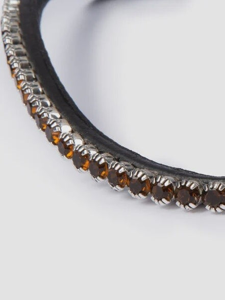 PS of Sweden Frontriem Sleek Coffee Zwart Leder Full