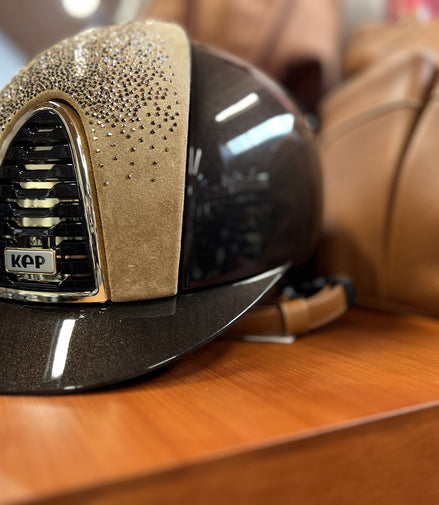 Kep Italia Cromo 2.0 Polish Metal Bruin Beige Suede Shaded Gold M (51-58)