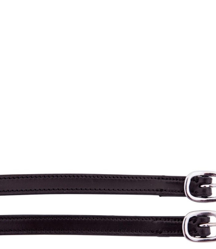 BR Leather Spur Straps; 13mm Black
