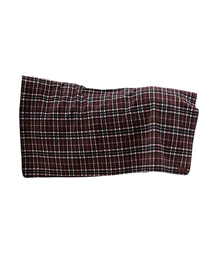 Kentucky Heavy Fleece Paardendeken Square Check Printing Brown