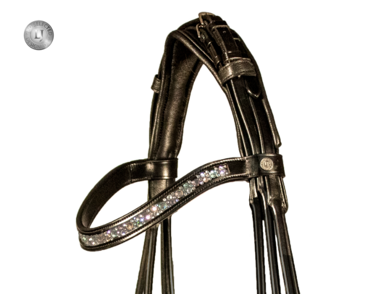 LJ Leathers Hoofdstel Sarra Rond Genaaid