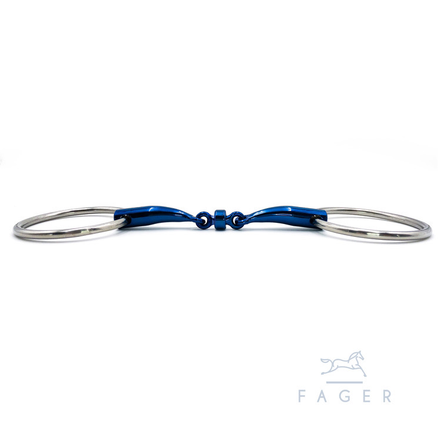 Fager Titanium Roller Gebiss mit losen Ringen - BIANCA - 14mm