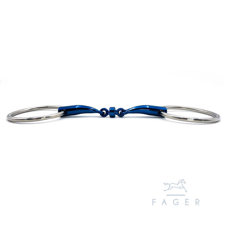 Fager Titanium Roller Gebiss mit losen Ringen - BIANCA - 14mm