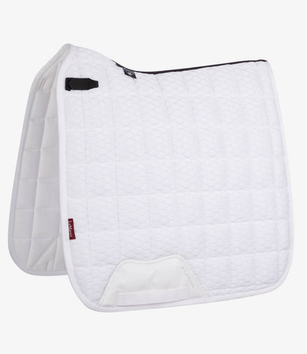 LeMieux Carbon Mesh Zadeldek Dressuur Square Wit Large