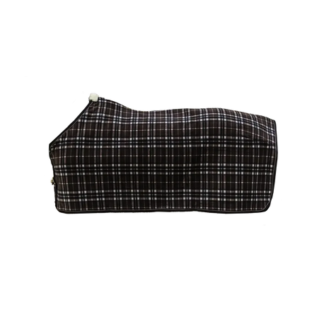 Kentucky Fleece Paardendeken Heavy Check Printing Brown