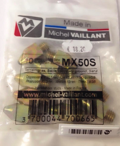 Michel Vaillant Tungsten Studs MX50S W3/8 10 Stuks
