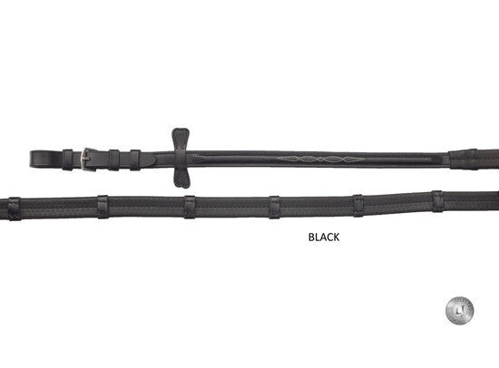 LJ Leathers Pro Selected Rein Rubber with Stoppers