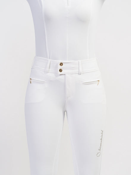 Samshield Women's Riding Breeches Clara Full Grip Champagne
