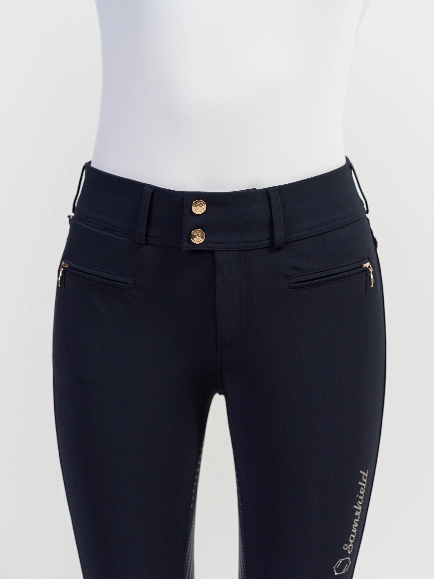 Samshield Women's Riding Breeches Clara Full Grip Champagne