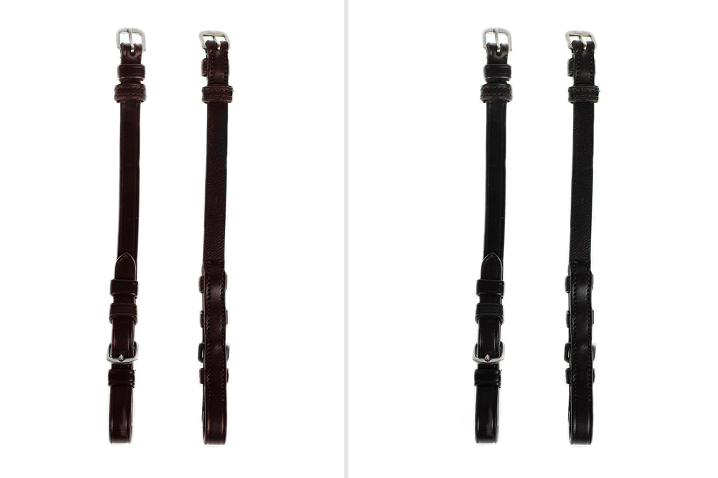 PS of Sweden Cheek Pieces with selectable cradle; flat; regular buckles