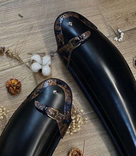 DeNiro Vasari Brushed Blue; Roma Big Strap Lucido Sfumato Blue