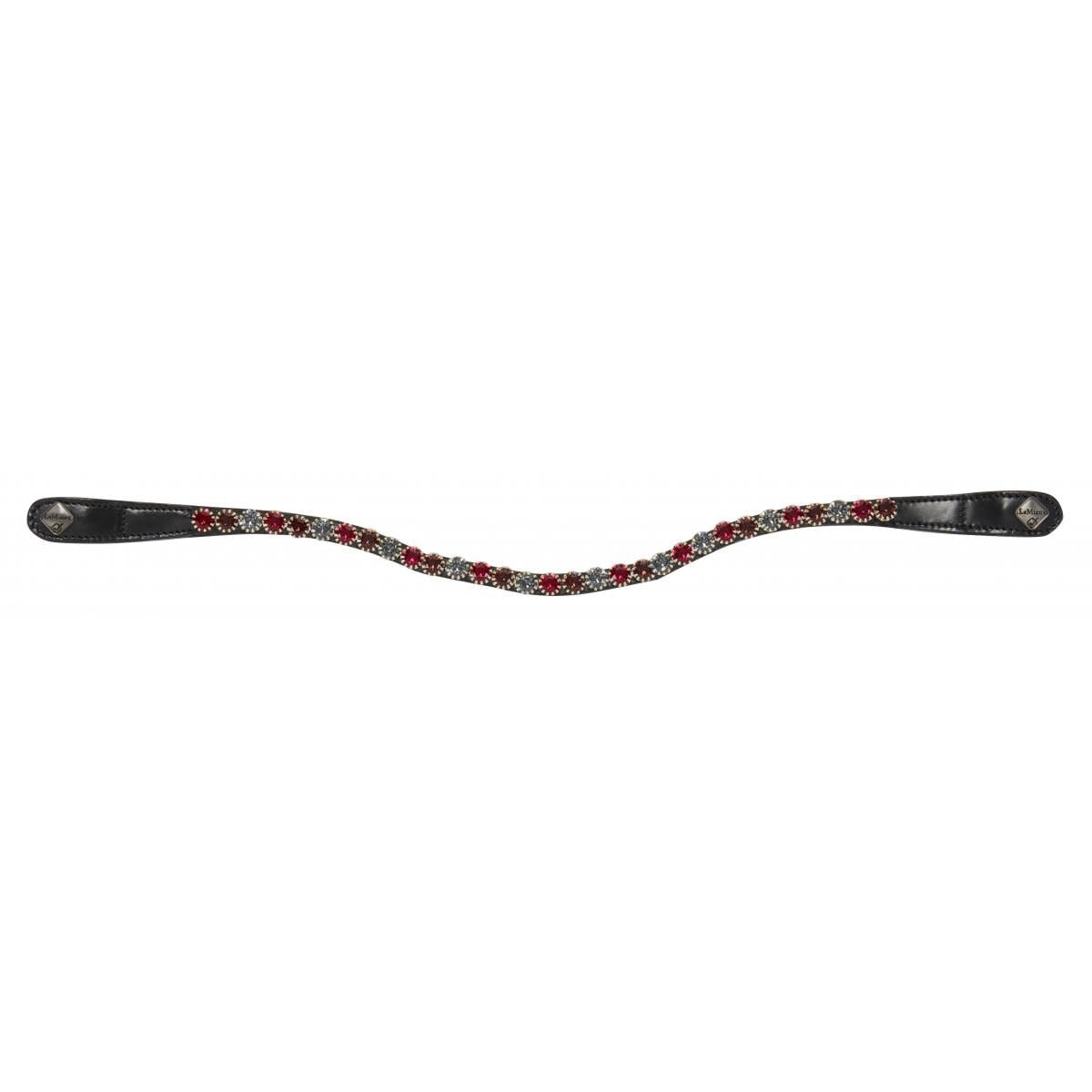 LeMieux Browband Spectrum Diamante Black Leather