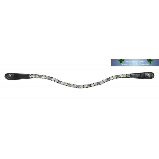 LeMieux Browband Spectrum Diamante Black Leather