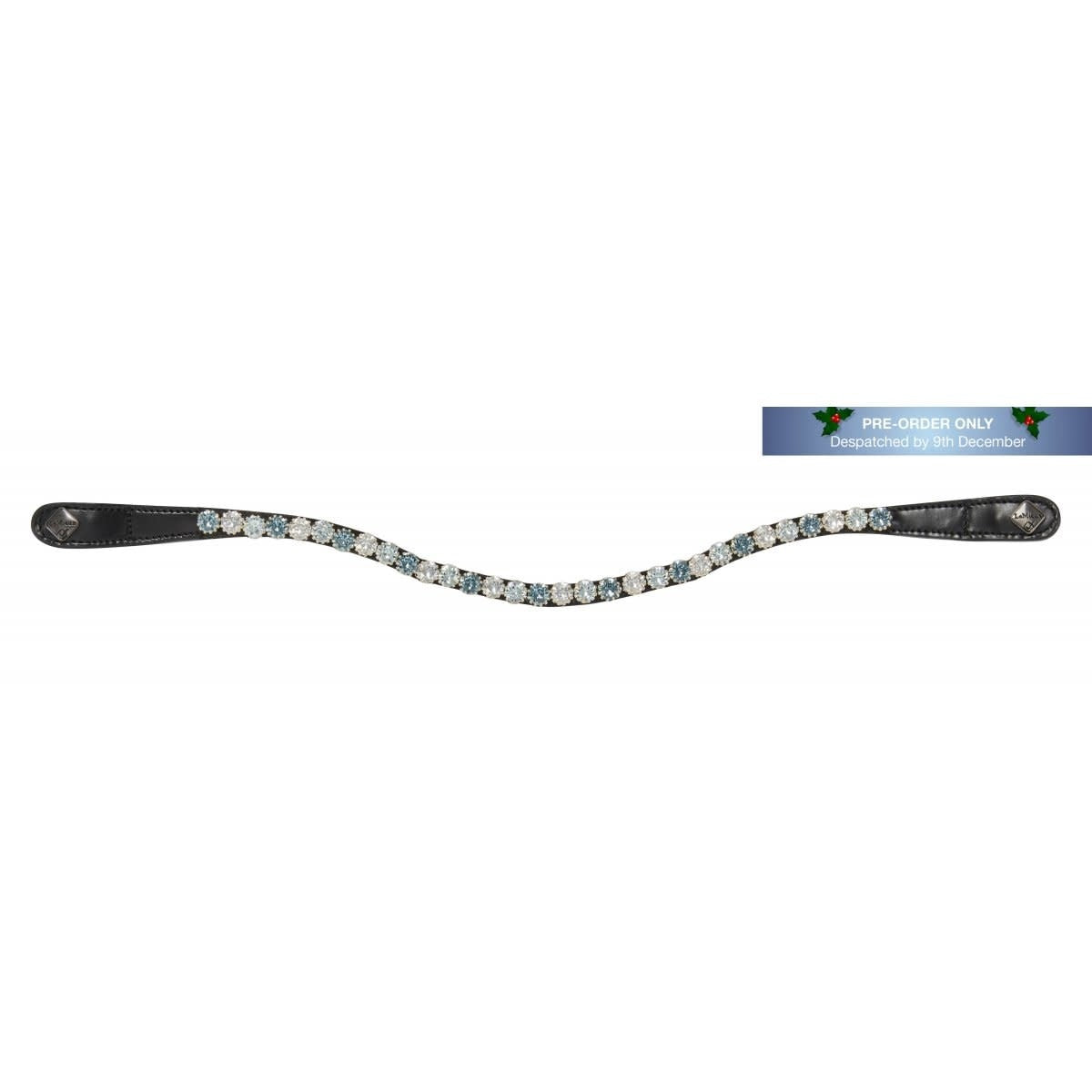 LeMieux Browband Spectrum Diamante Black Leather