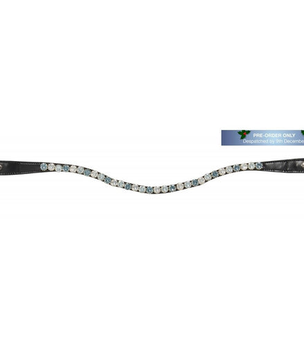 LeMieux Frontriem Spectrum Diamante Black Leder