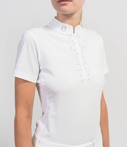 Samshield Loise Crystal Leaf Short Sleeves Women Shirt