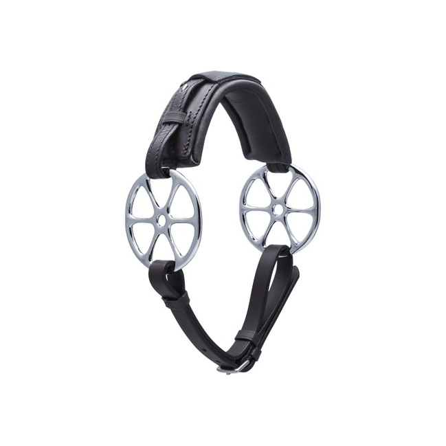 Stübben Flower ring leather; cheeks stainless steel