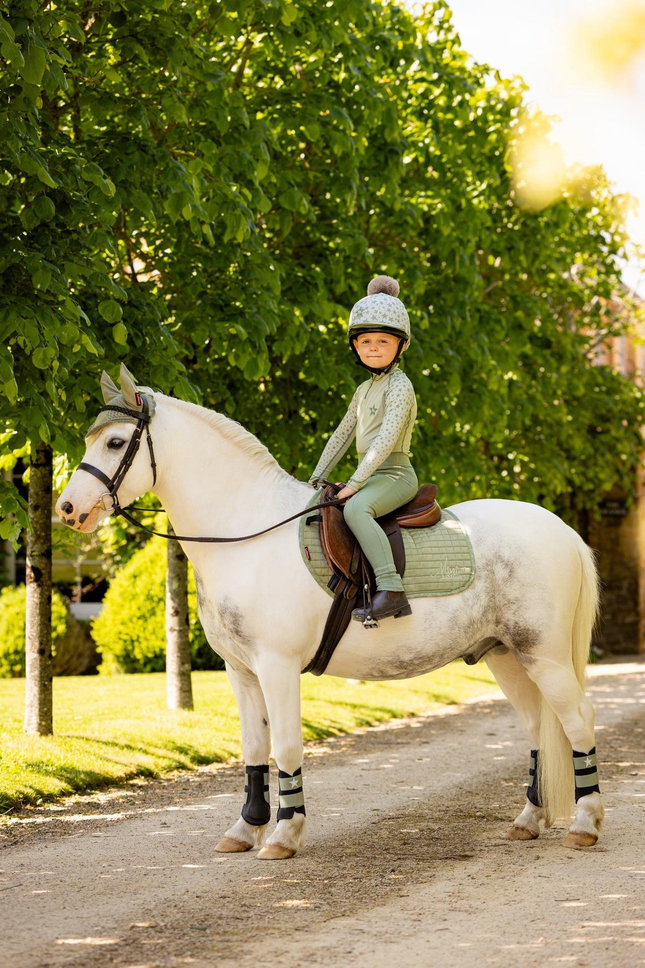 LeMieux Mini Wildleder-Springschabracke Farn