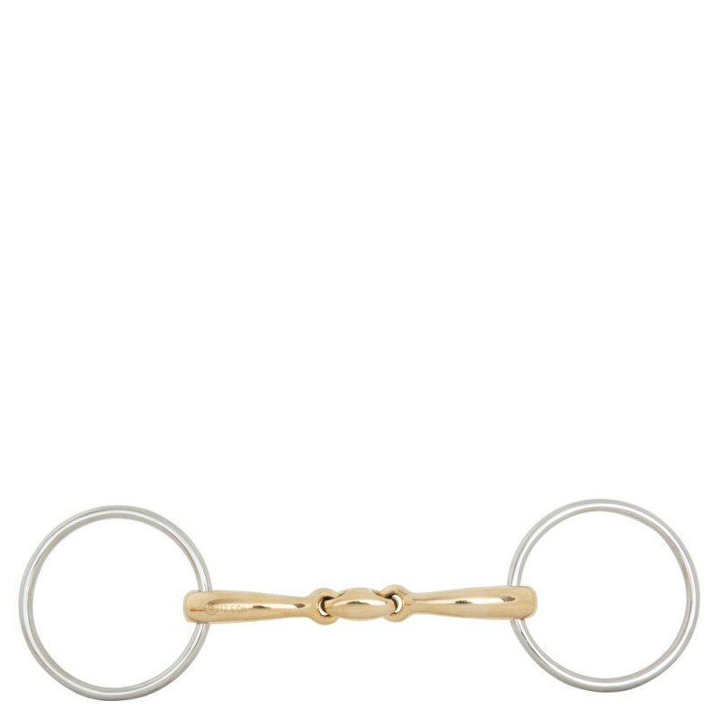 BR Double Jointed Water Snaffle Soft Contact 70 mm - 12 mm