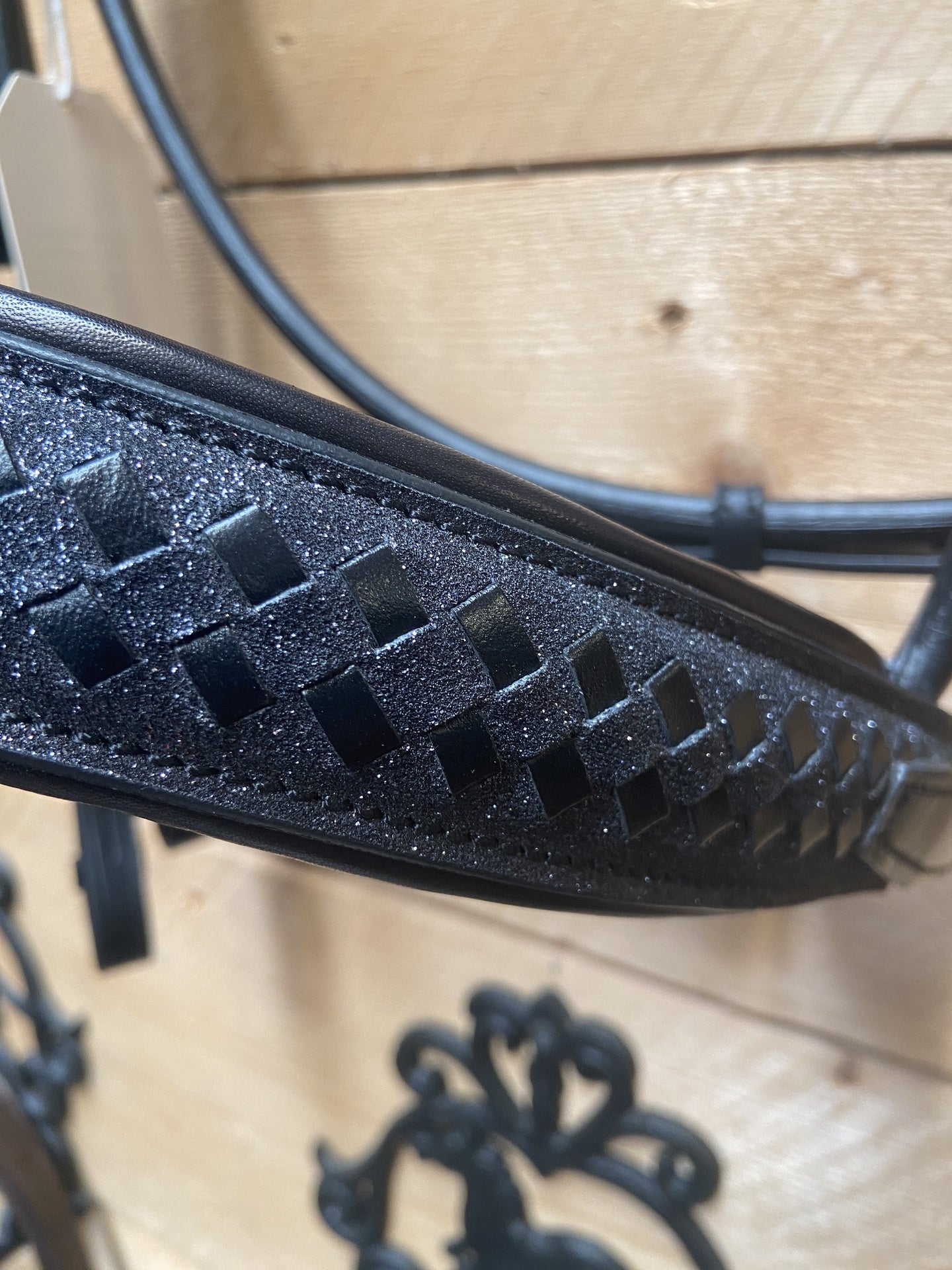 Utzon Olympic Bar & Snaffle Crystal Brass Elegant Browband Clear