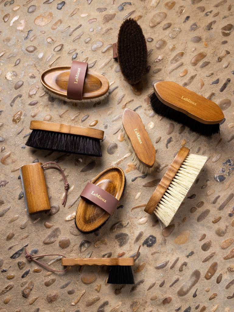 LeMieux Artisan Lambswool Body Brush Brown