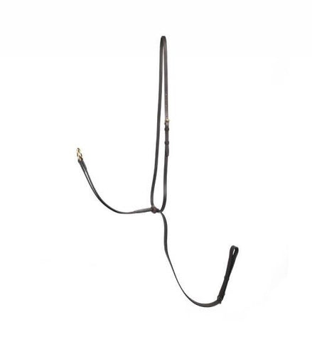 LJ Leathers Martingale; Brass buckles