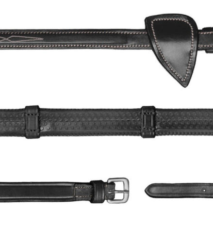 Dy'on 1/2 (13mm) Rubber Teugels 7 Lederen Stops Hunter Coll.