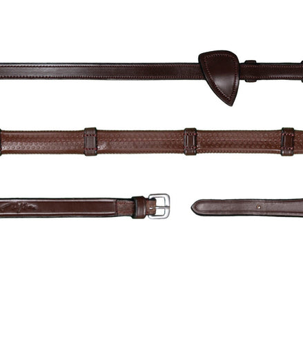 Dy'on 1/2 Rubber Teugels met 7 Lederen Stops