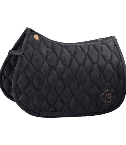 Eskadron Zadeldek Metallic Faux Leather Platinum 23 Black