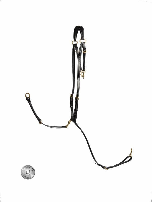 LJ Leathers Jagd-Martingal – Messingschnallen