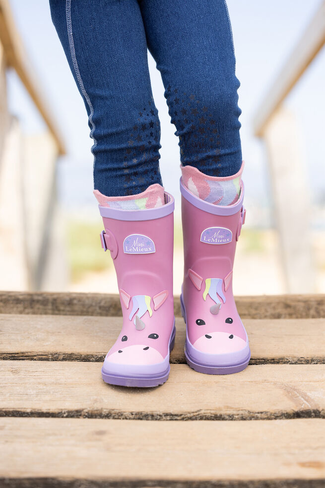 LeMieux Puddle Pals Kids Regenlaarzen Welly Unicorn