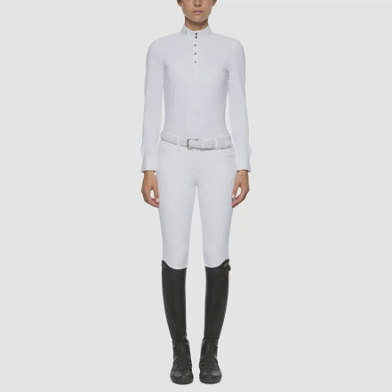 Cavalleria Toscana Dames Pleated Wedstrijd Shirt