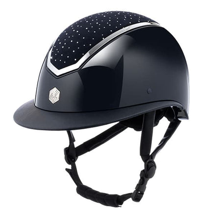 Charles Owen Riding Helmet Kylo Widepeak Gloss Shell & Crystal Top