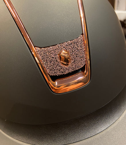 Samshield Miss Shield matt Black Chrome PinkGold Blazon Crystal Fabric