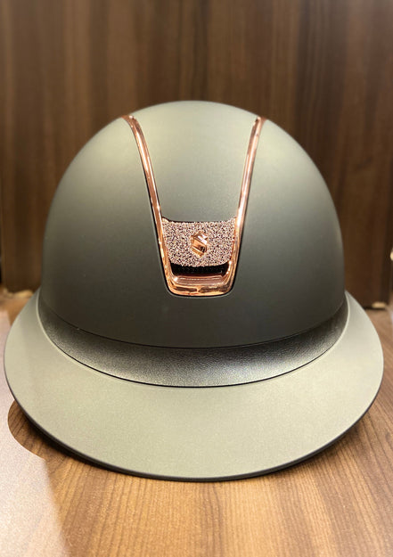 Samshield Miss Shield matt Black Chrome PinkGold Blazon Crystal Fabric