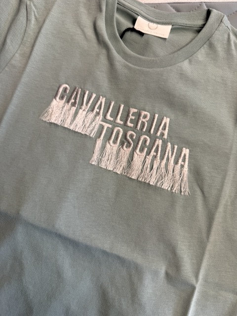Cavalleria Toscana Cotton T-Shirt with/3D Stamp Logo Women