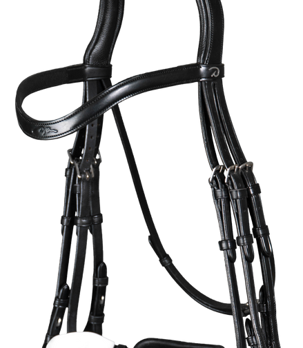 Dy'on Patent Large Crank Noseband White Pad. - New English