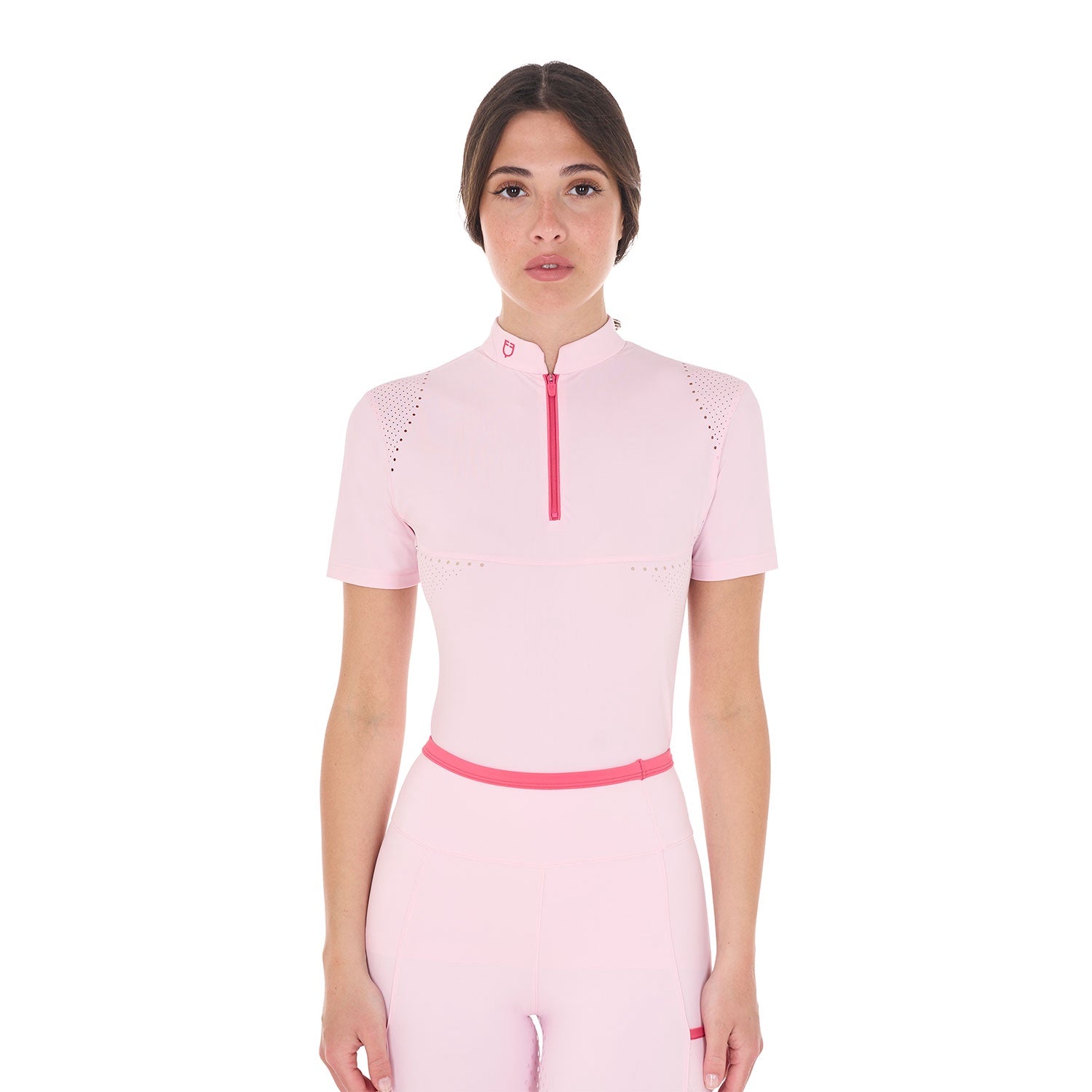 Equestro Dames Training Polo Contrast