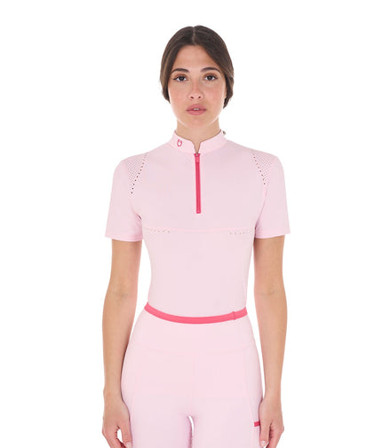 Equestro Dames Training Polo Contrast
