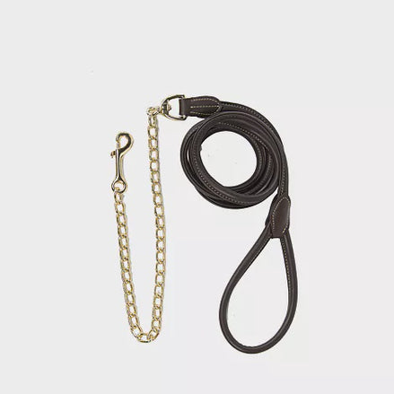 Kentucky Leather Chain Lead 270cm