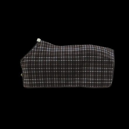 Kentucky Fleece Paardendeken Heavy Check Printing Brown