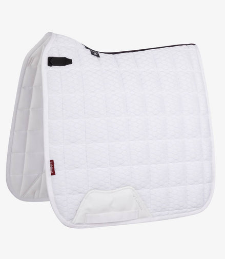 LeMieux Carbon Mesh Zadeldek Dressuur Square Wit Large