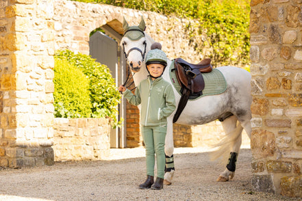 LeMieux Mini Wildleder-Springschabracke Farn