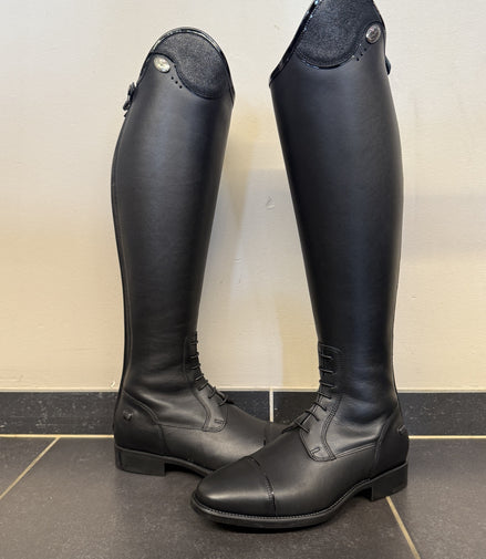 De Niro Salentino/02 Black Glitter Top Black Patent Piping