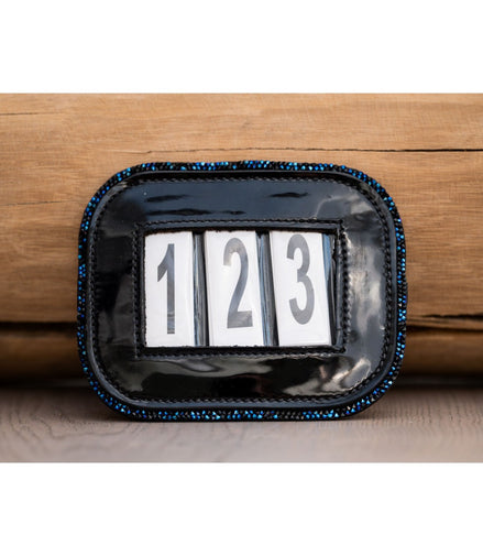 HB Showtime wedstrijd nummers lak met glitter