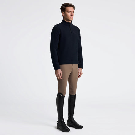 Cavalleria Toscane Men's Fleece Half Zip | Navy