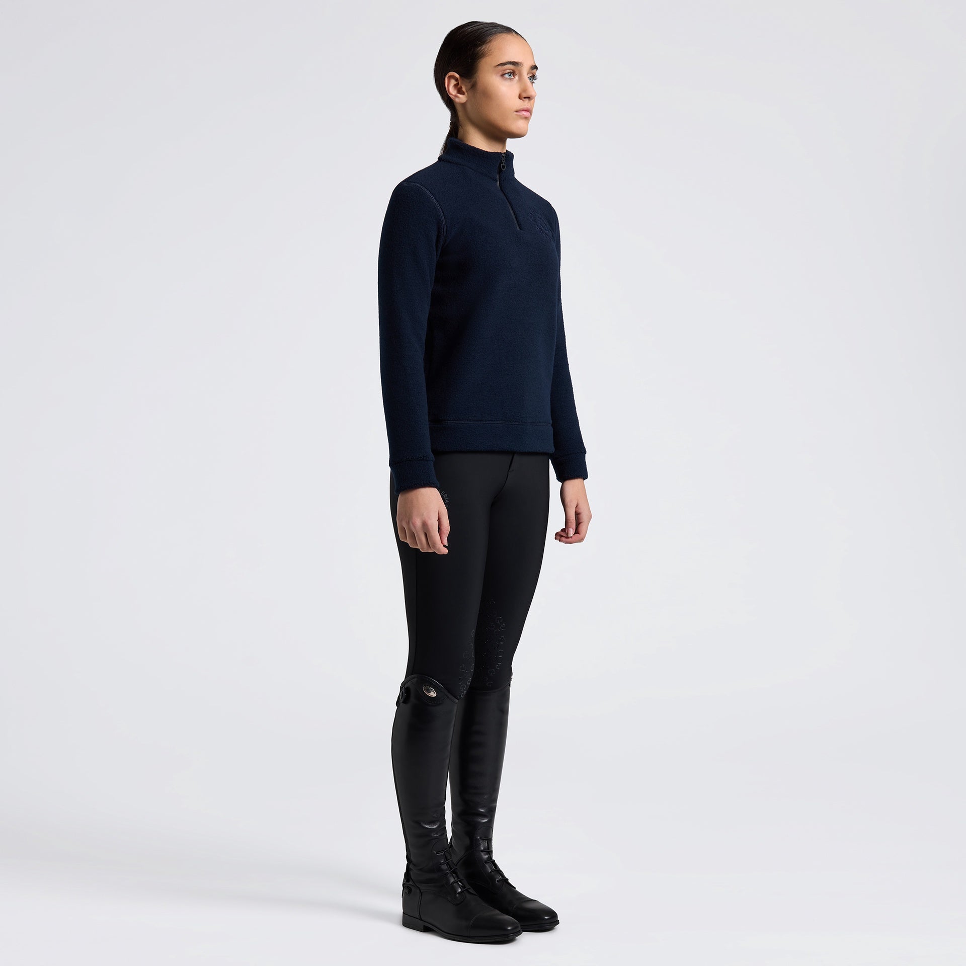 Cavalleria Toscana Fleece Half Zip Hoodie Unisex Kids