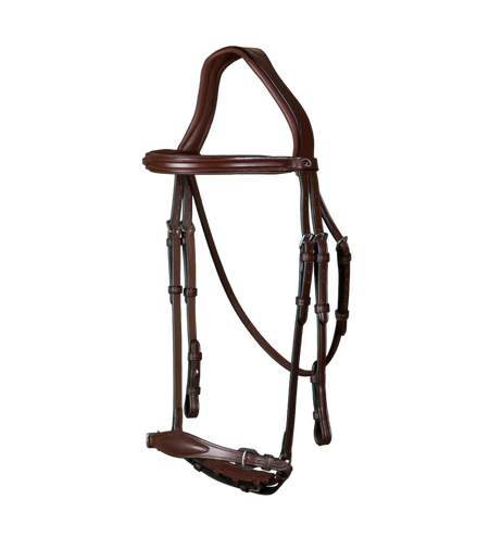 Hoofdstel met aanpasbare Duitse neusriem New English Collection