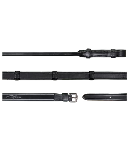 Dy'on  5/8 leren Teugels voor Stang & Trens hoofdstel 7 leren passanten